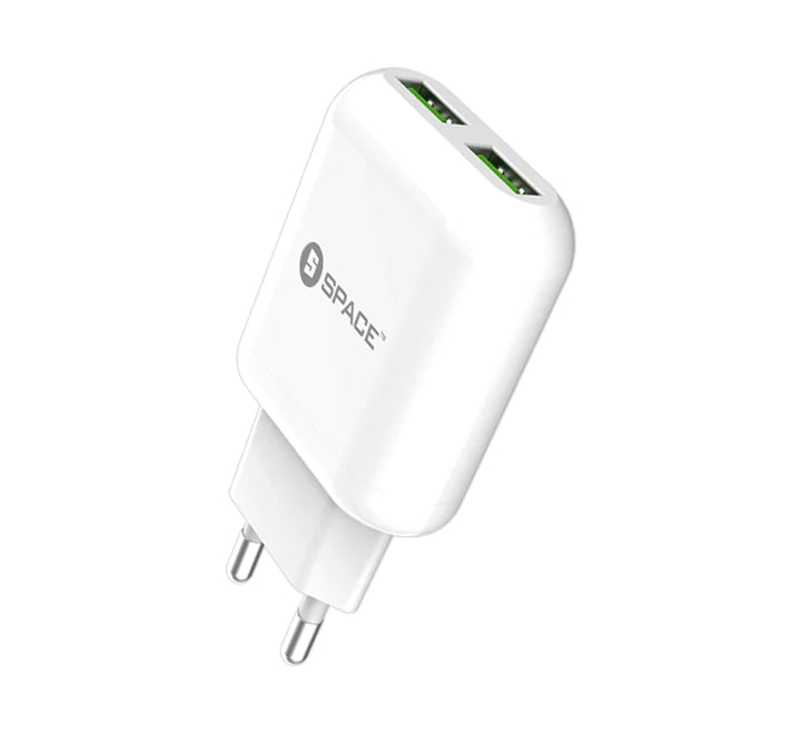 Space Dual Port USB Wall Charger wc-103