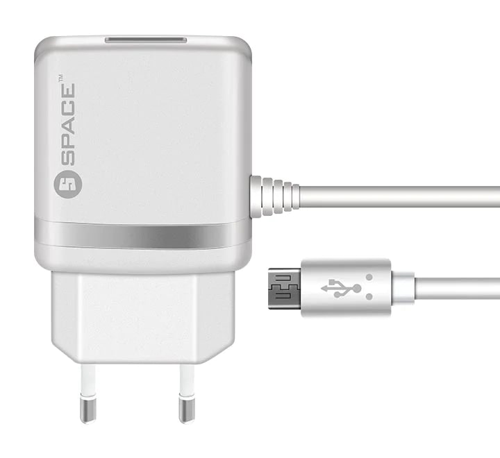 Space Micro USB Cable 2.4A Wall Charger wc-105