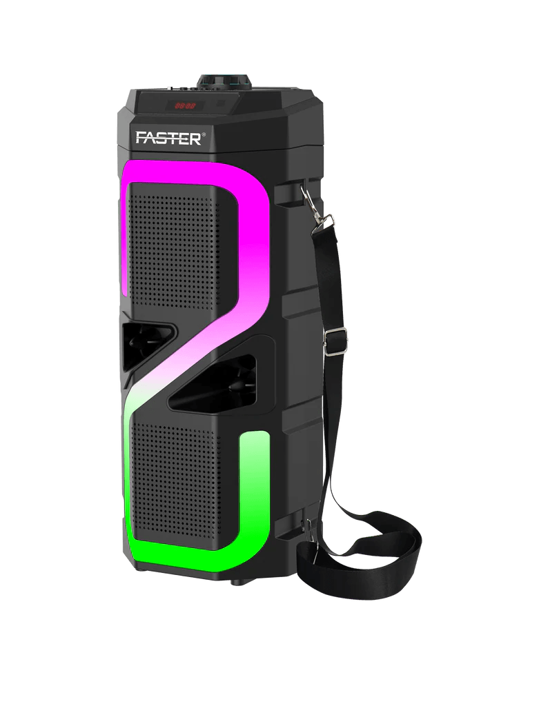 FASTER Rainbow 7 Powerful Bass Wireless Speaker With Mic 20w