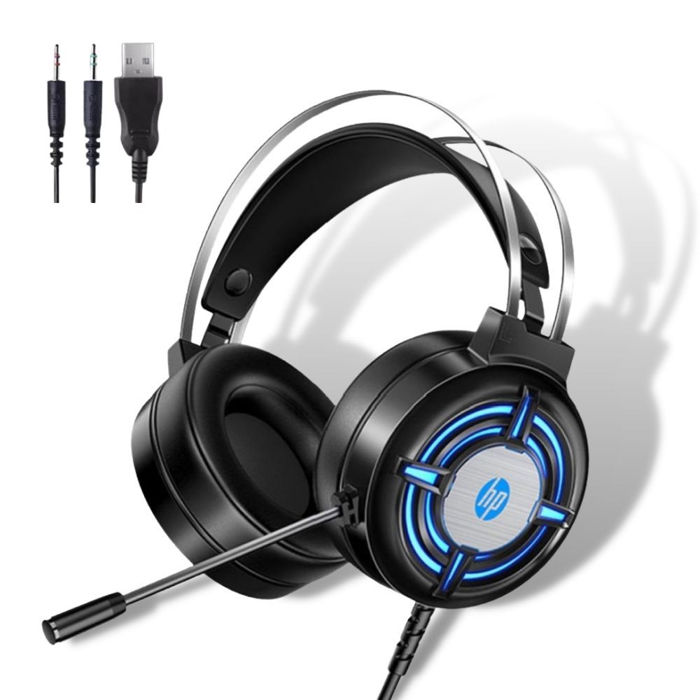 H120 HP Wired Gaming Headset with Mic, Over-Ear Headphones with 3.5mm Jack